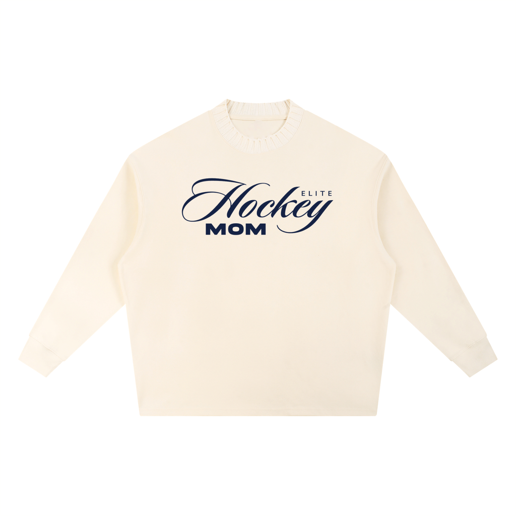 Knitted Round Neck Oversize Sweatshirt