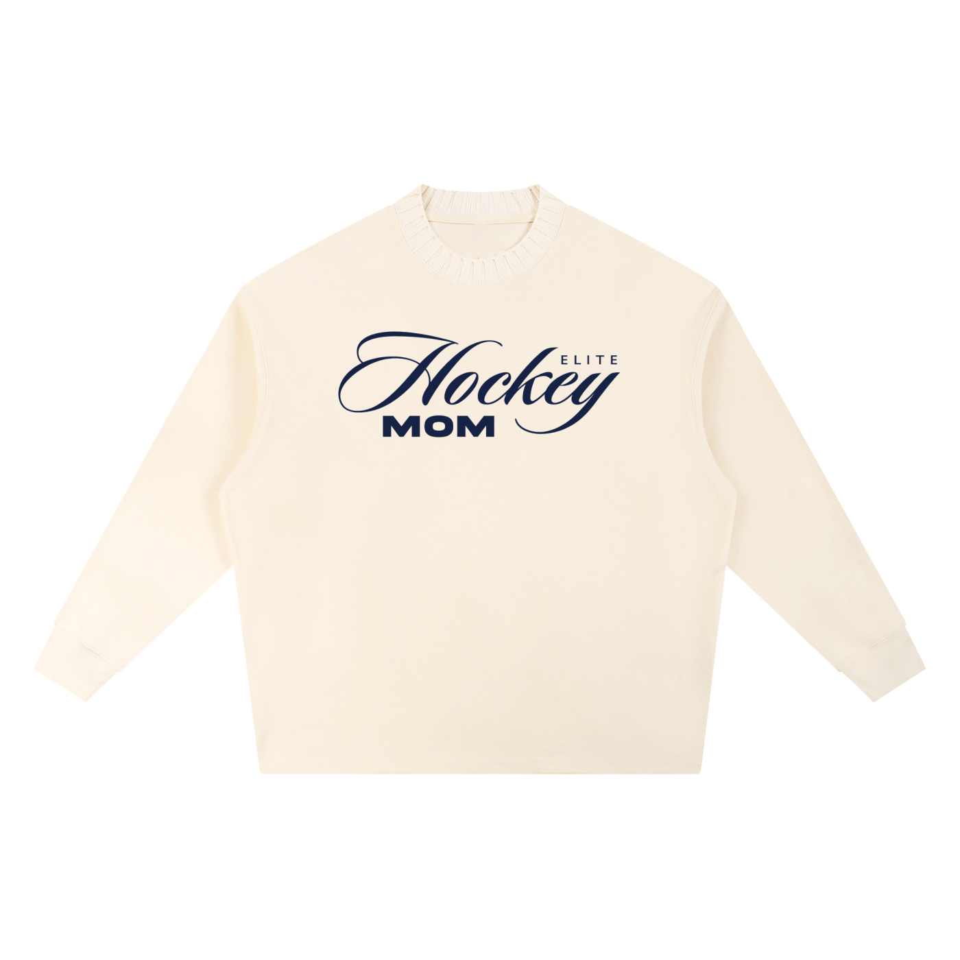 Knitted Round Neck Oversize Sweatshirt